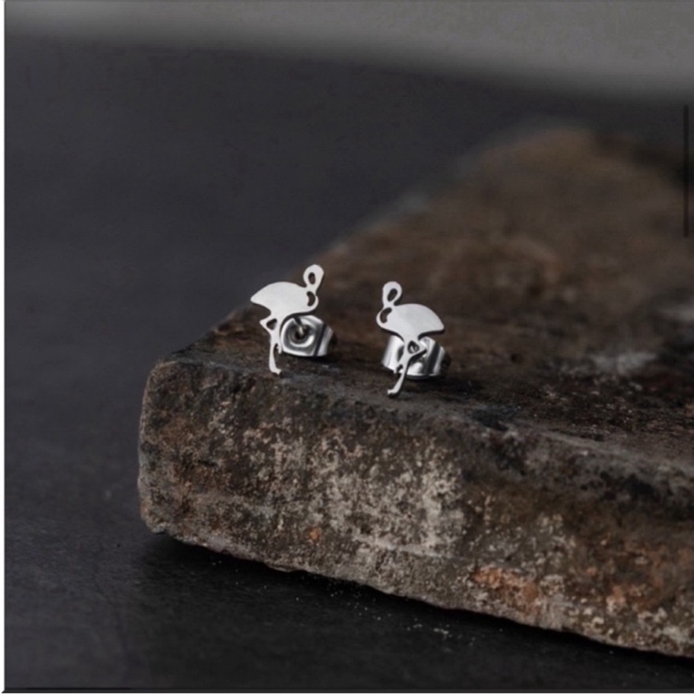 🔥5 for $25🔥 Stainless Steel Flamingo Earrings